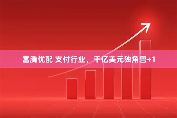 富腾优配 支付行业，千亿美元独角兽+1