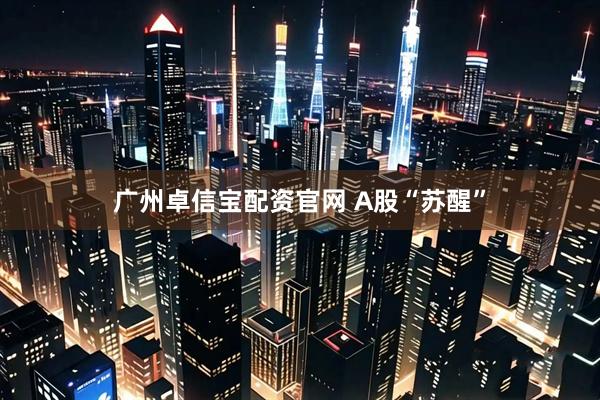 广州卓信宝配资官网 A股“苏醒”